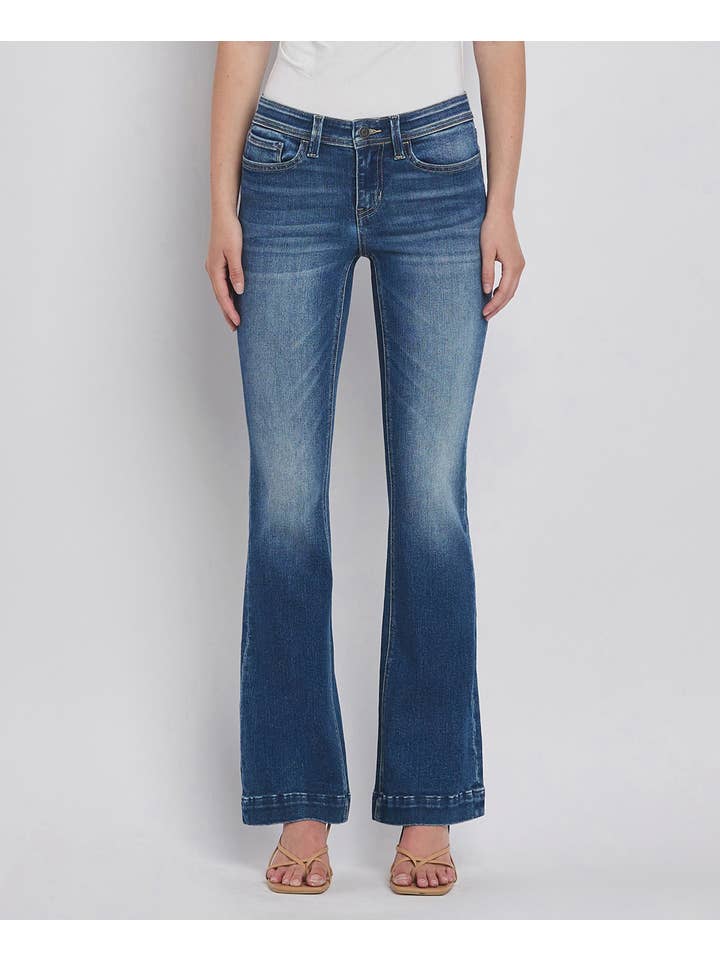 AWESOMELY LOW RISE BACK YOKE BOOTCUT JEANS F5397 for wholesale on Faire