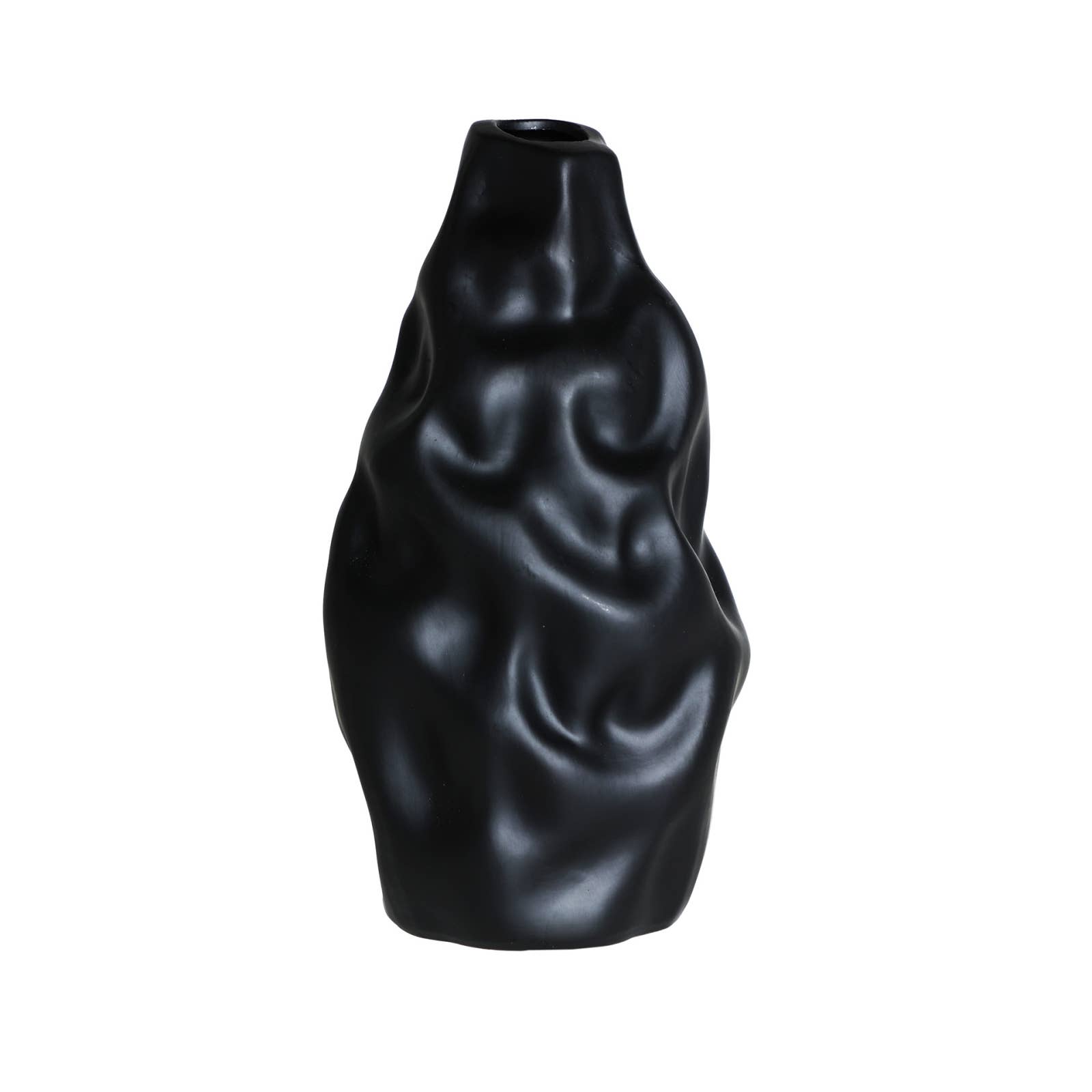 B&B – Engroshandel Vase – Lelian vase, i keramik, i sort, 14X12X26cm0
