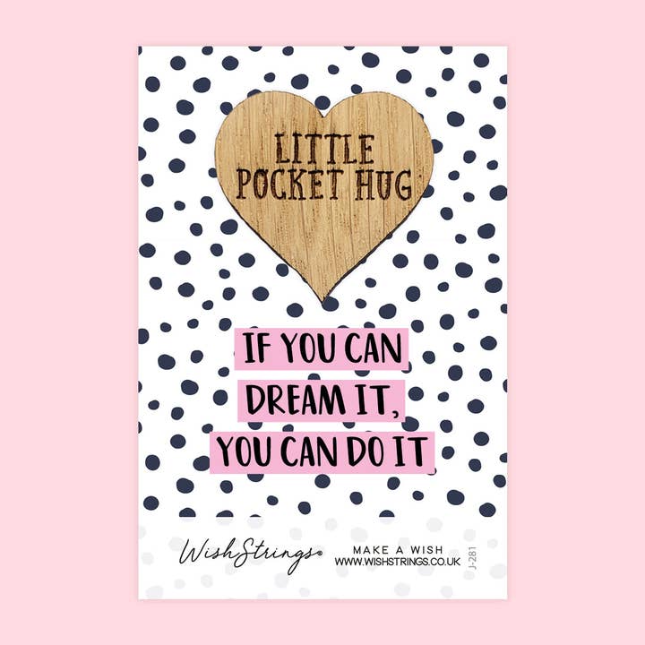 Dream it, Do it - Pocket Hug - Keepsake Pocket Token for wholesale by WishStrings