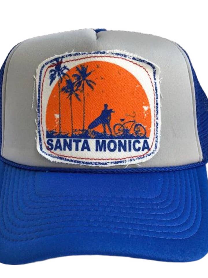 Santa Monica Patch Trucker Hat for wholesale by Cali Good Life