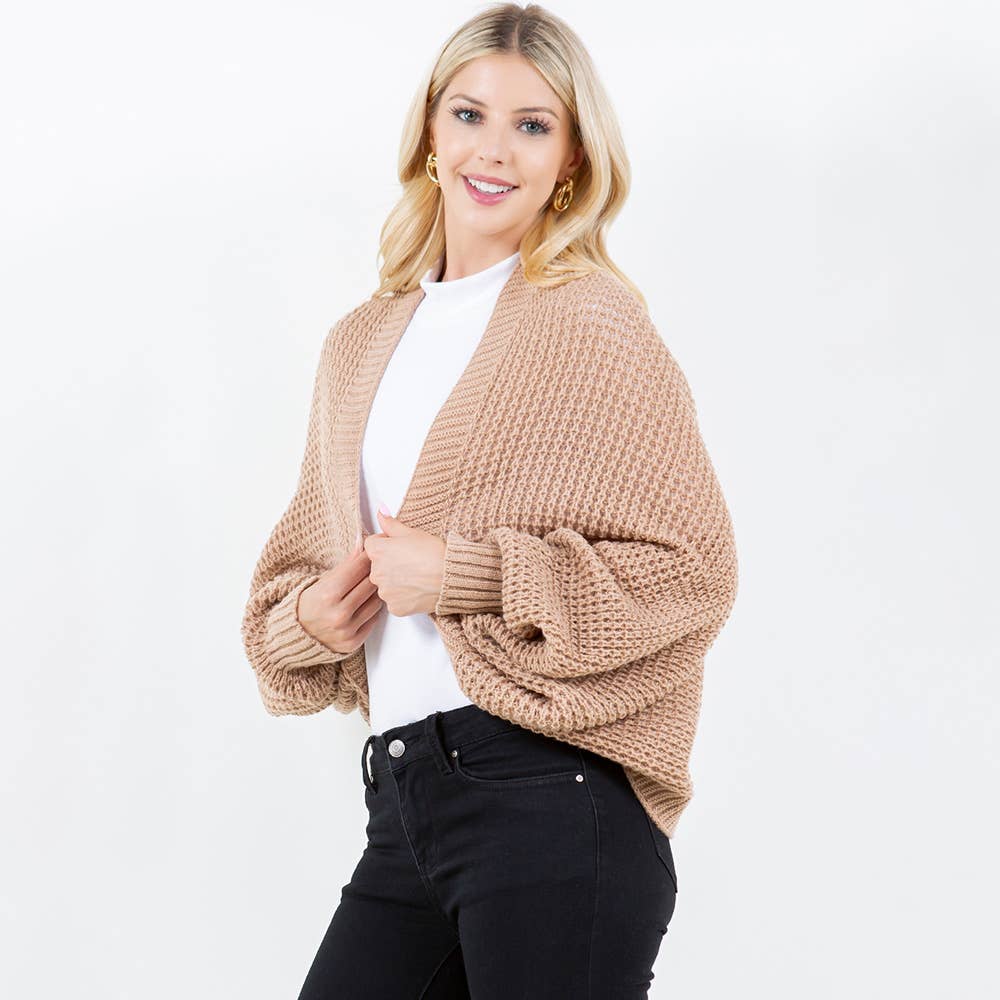 Sensibling Corp. – Engroshandel Cardigan - Dame – Hyggelig åben front strik sjal1
