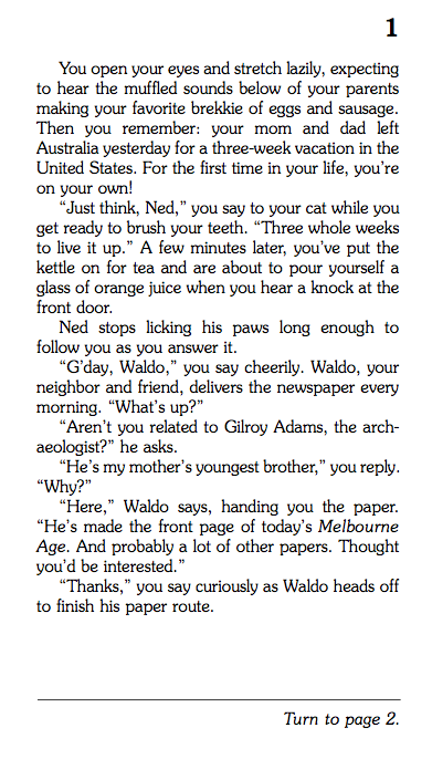 Choose Your Own Adventure - Vente Livre pour préadolescents (de 9 à 12 ans) - Struggle Down Under, livre pour enfants2