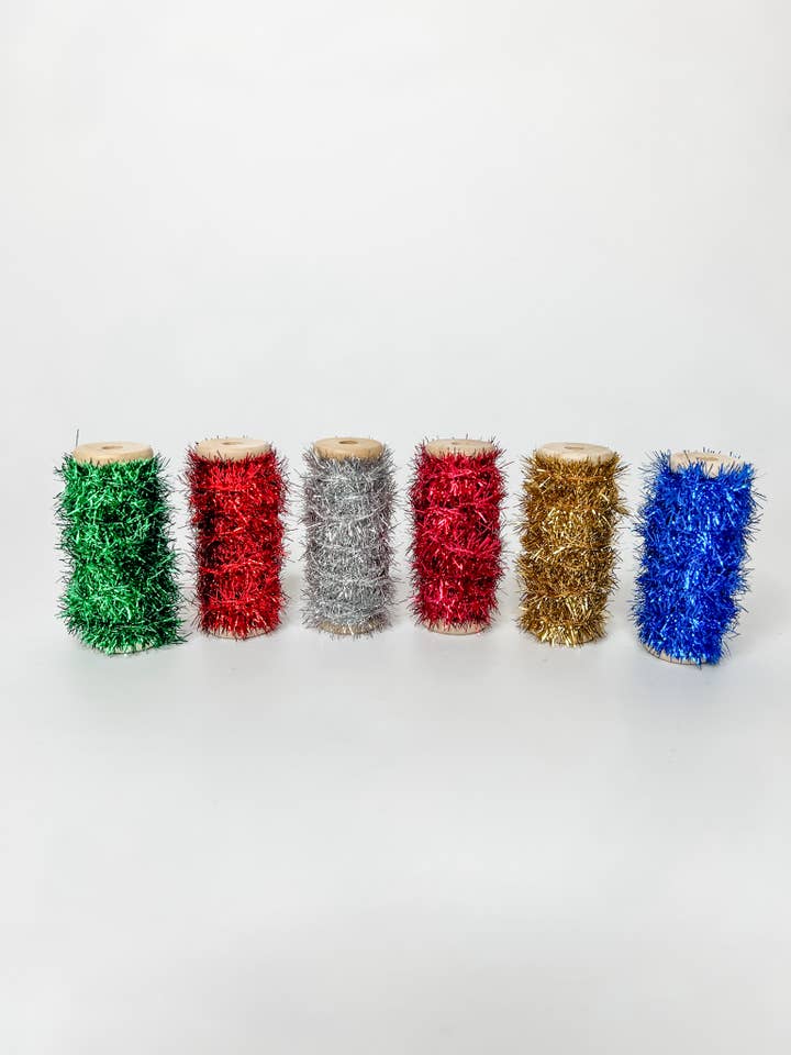 Christmas Tinsel - 6 Colors for wholesale by Trim & Twine
