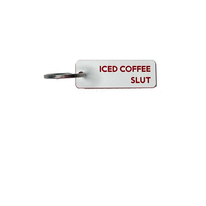 Calm Down Caren - Wholesale Keychain - Unisex - Iced Coffee Slut - Acrylic Key Tag5