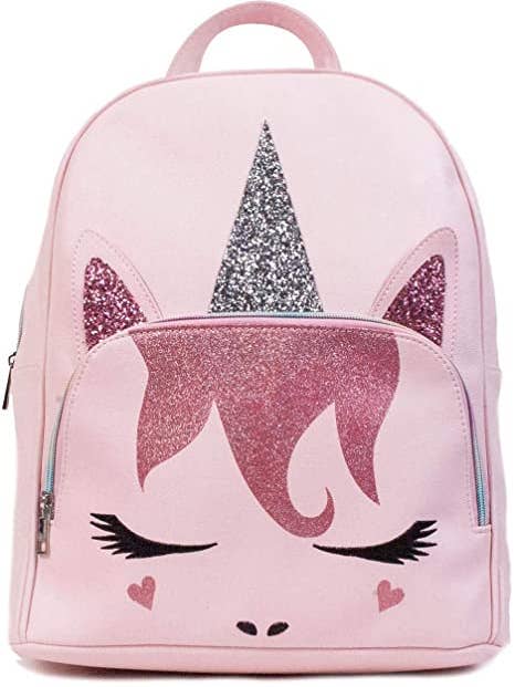 Large Pink Unicorn Backpack for wholesale by Funky Junque