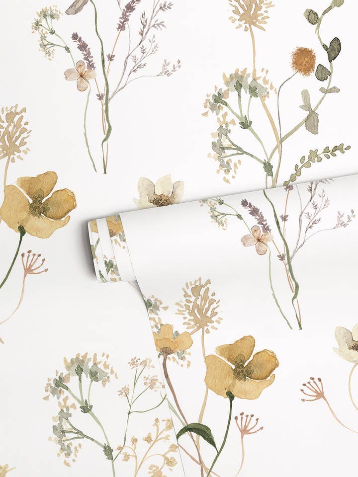 MADEMOISELLE - carta da parati con motivo botanico (H0722) per la vendita all'ingrosso da parte di LILIPINSO