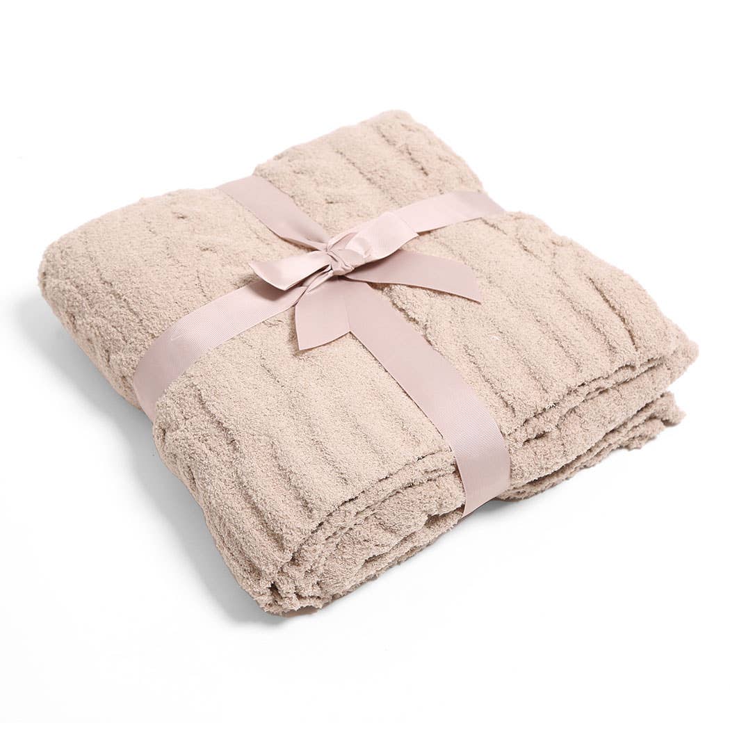 Fashion City - Wholesale Throw Blanket - Braided Cable Knit Luxury Soft Throw Blanket24