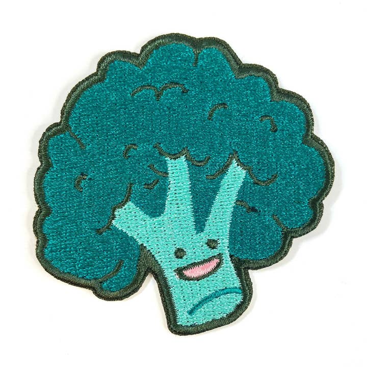 Broccafella Embroidered Broccoli Patch for wholesale by Sparkletown Studios