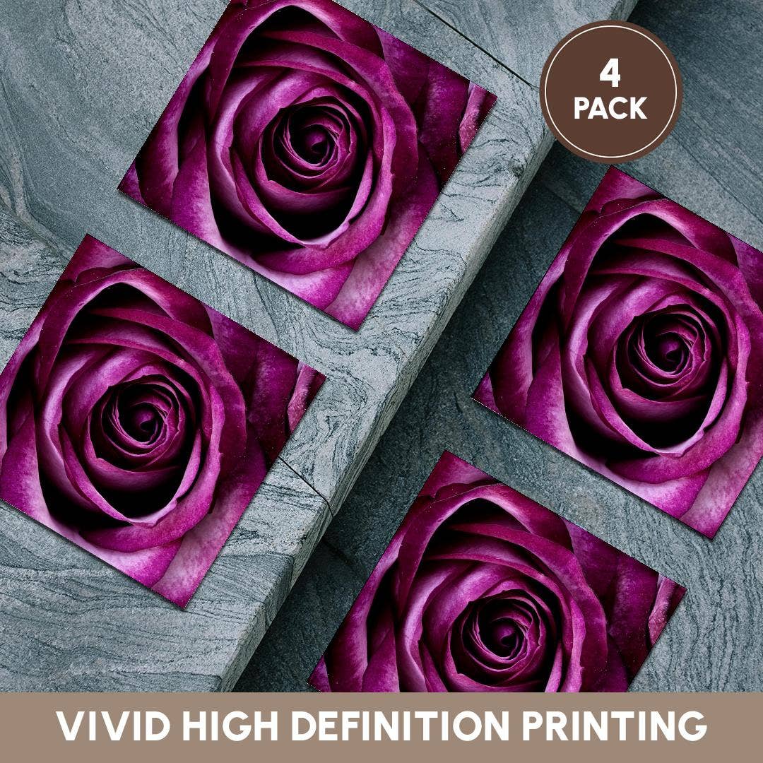 3dRose – Engroshandel Bordskånere – 3dRose, Billede af Makro Blommefarvet Rose Med Alle Dens Lag, Bordskåner5