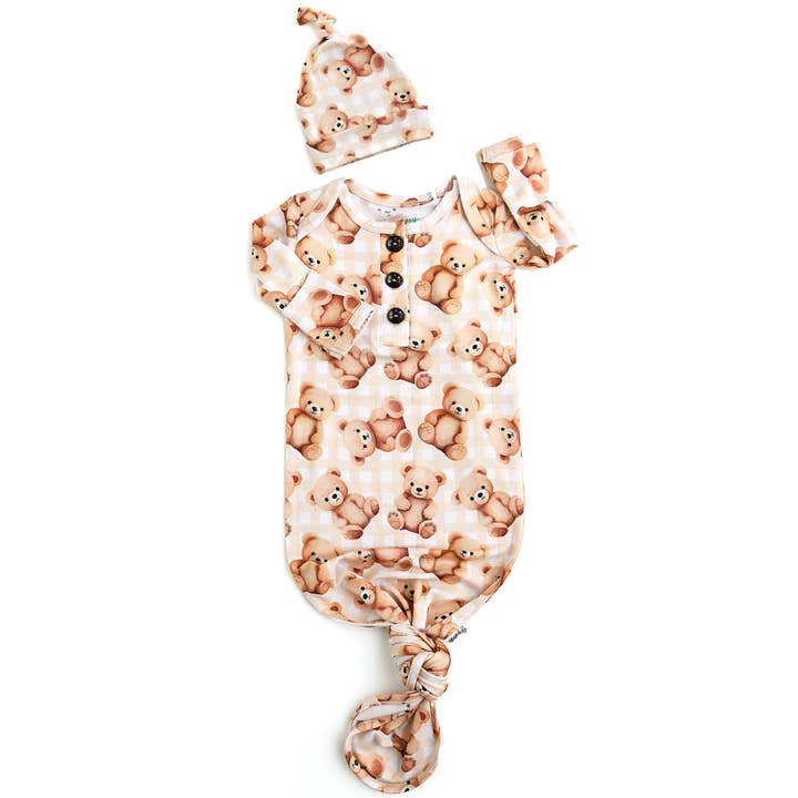 Gigi and Max – wholesale Klänning - Baby – Teddyklänning Nyfödd Bambu Björn Dräkt Babypresent