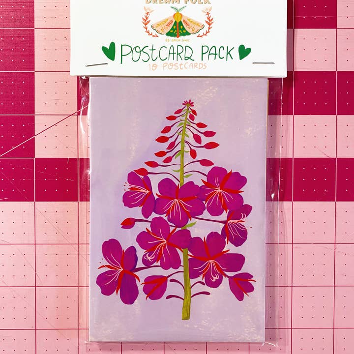 Dream Folk Studio - Wholesale Postcard Set - Pacific Northwest Wildflower Postcard Set - 10 postcards1