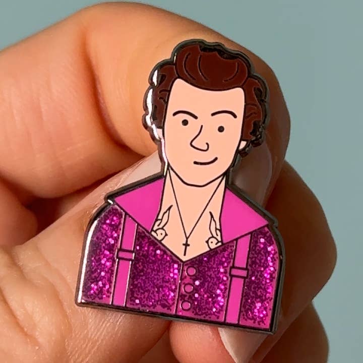 Collectable Cities - Wholesale Lapel Pin/Button - Harry Styles Fine Line Enamel Pin Case, pop music london1