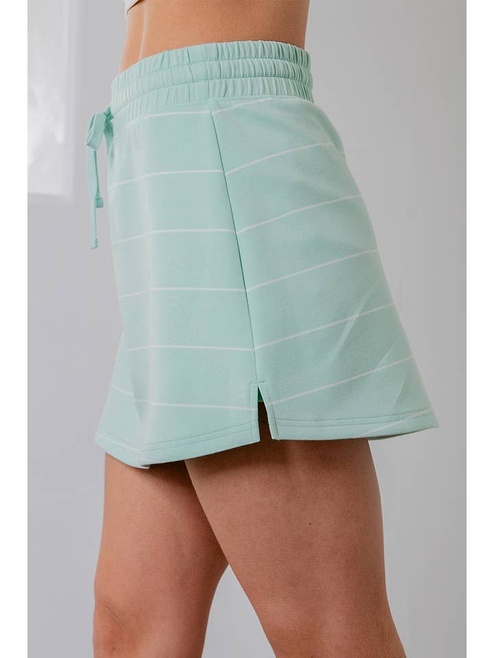 Rae Mode - Wholesale Athletic Skirt - Women's - MODAL SCUBA STRIPE SKORT10
