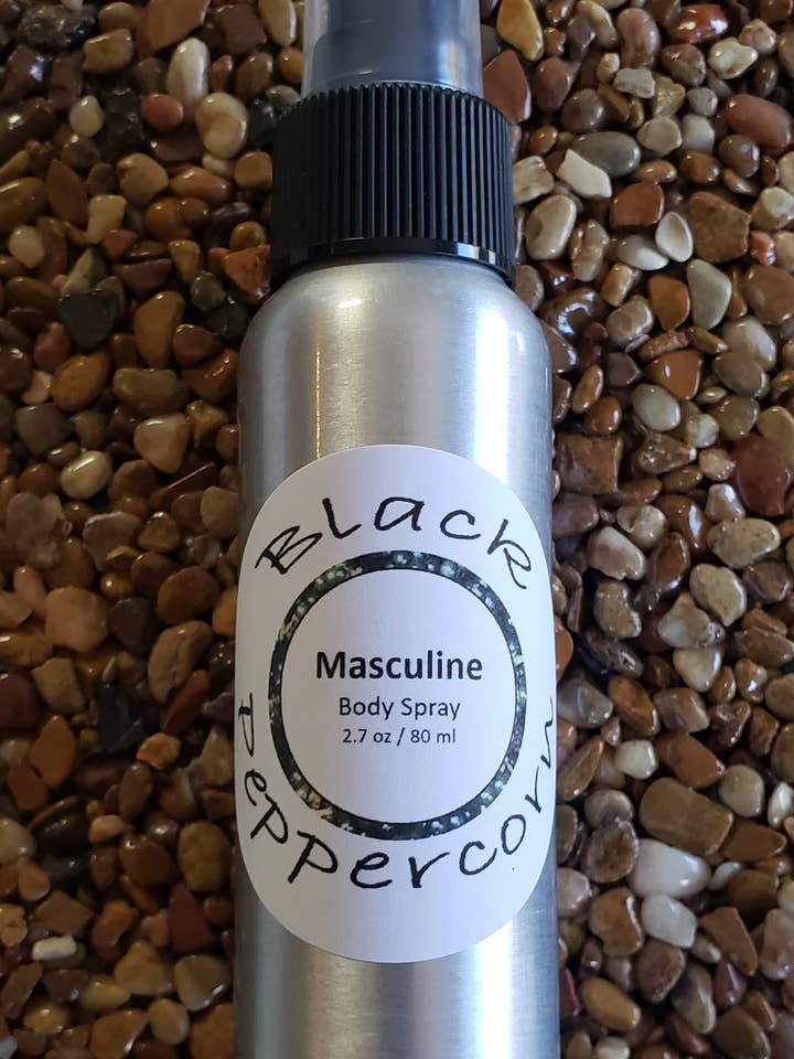 Masculine Body Spray - 2.7 oz / 80 ml for wholesale by Pink Peppercorn