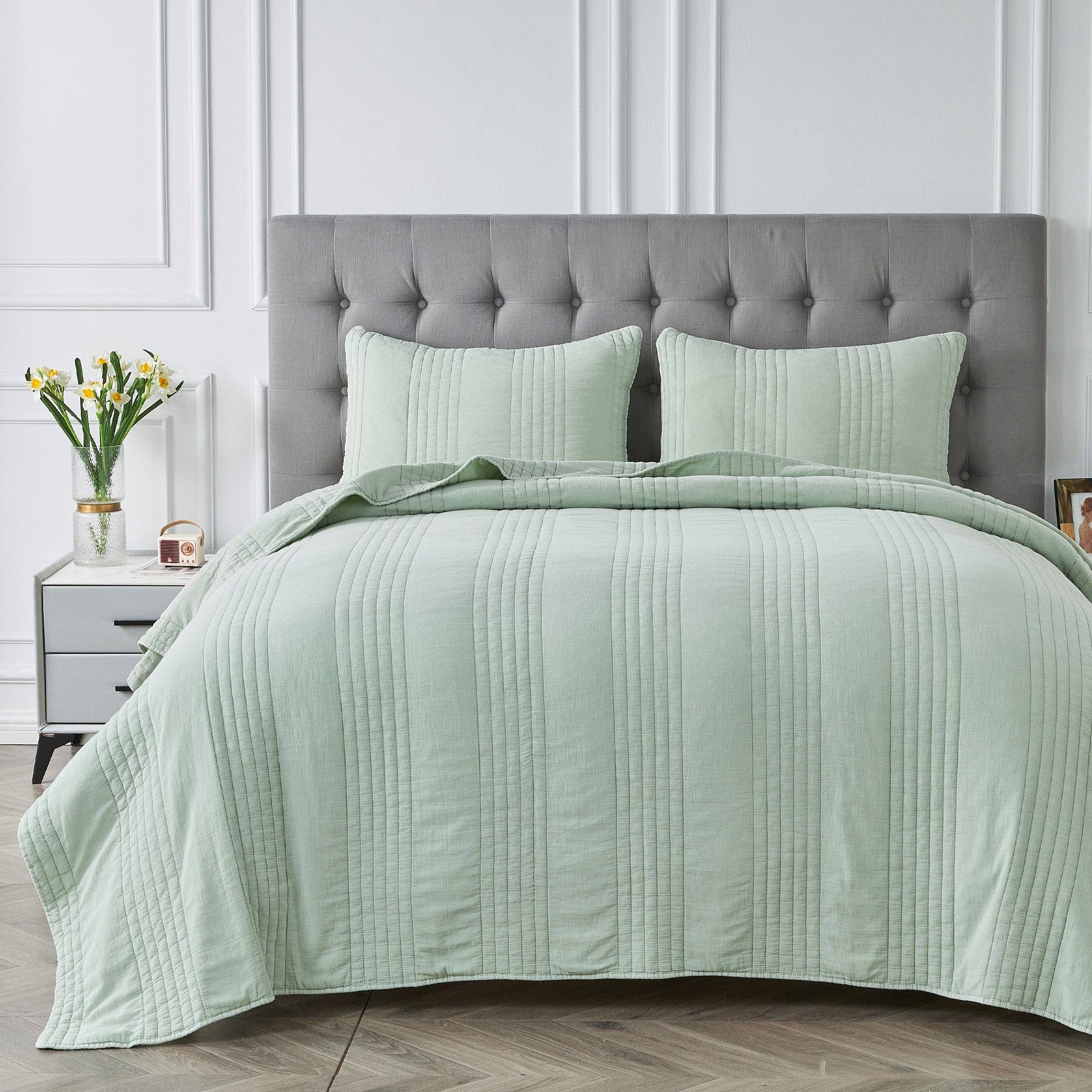 Mélange Home - Wholesale Quilt - Stonewashed Cotton Quilt Set12