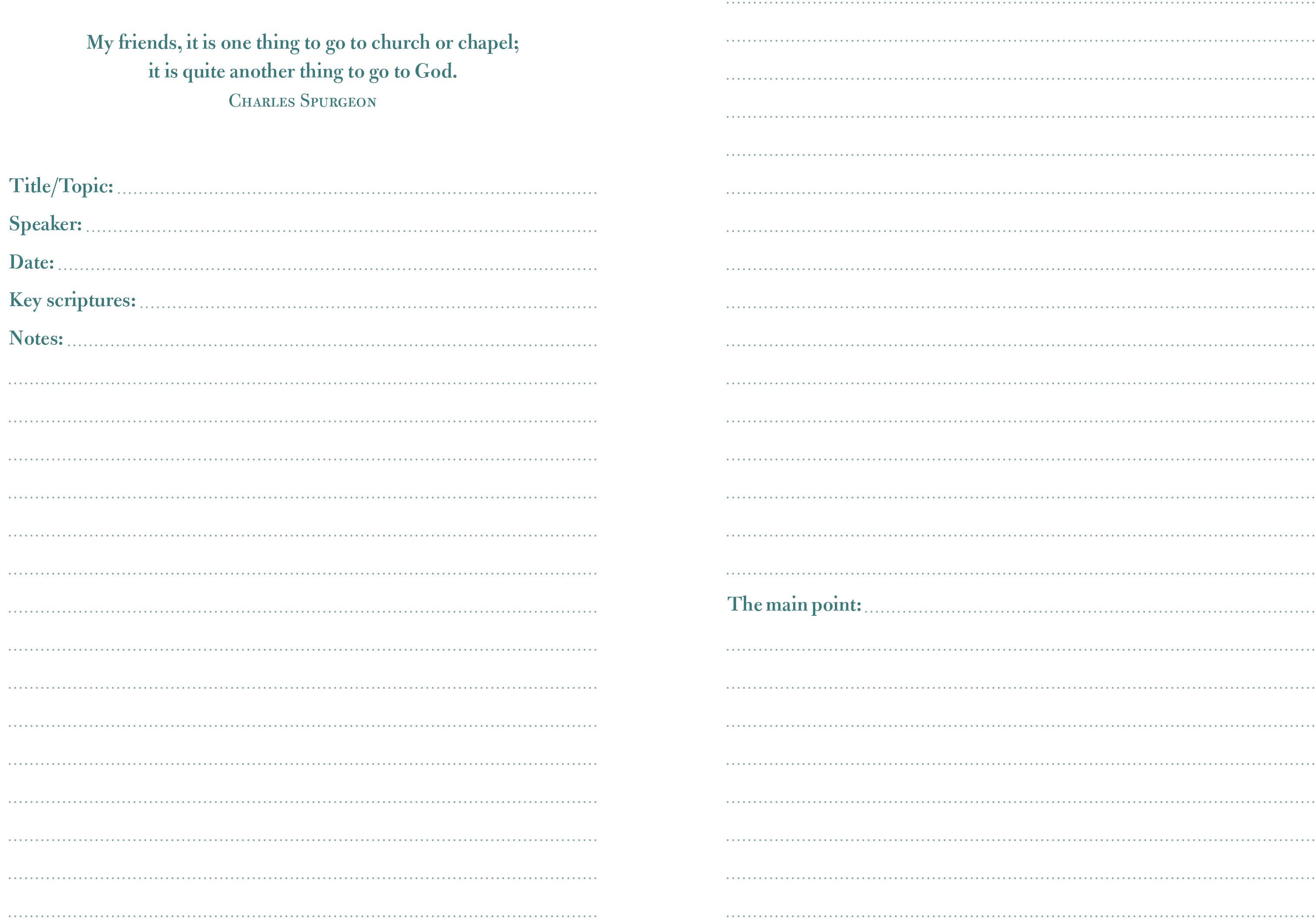 Barbour Publishing, Inc. - Wholesale Biography & Memoir - Sermon Notes Journal [Olive Tree]1