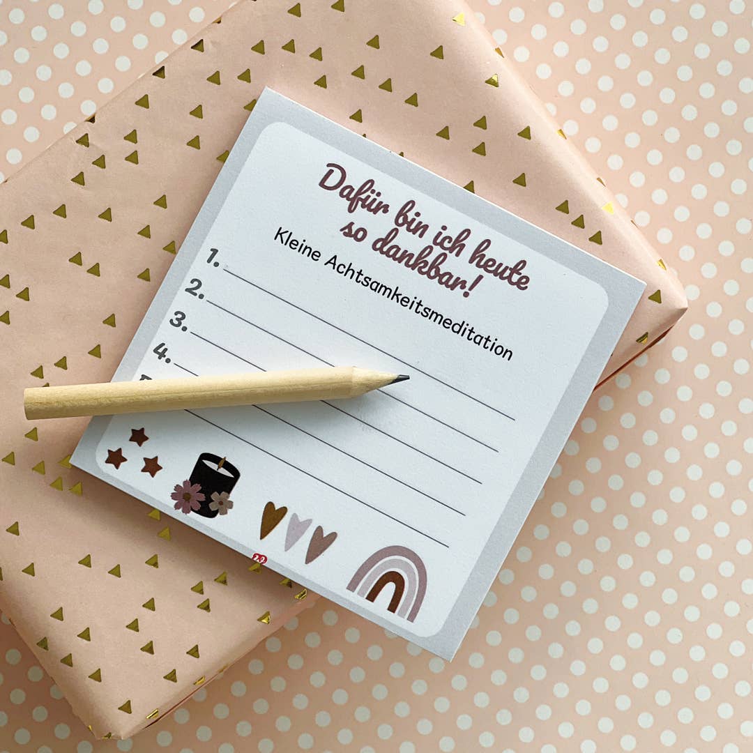 Wunderle GmbH - Wholesale Stationery/Notecard Set - Mindfulness Block Set – your moment to pause1