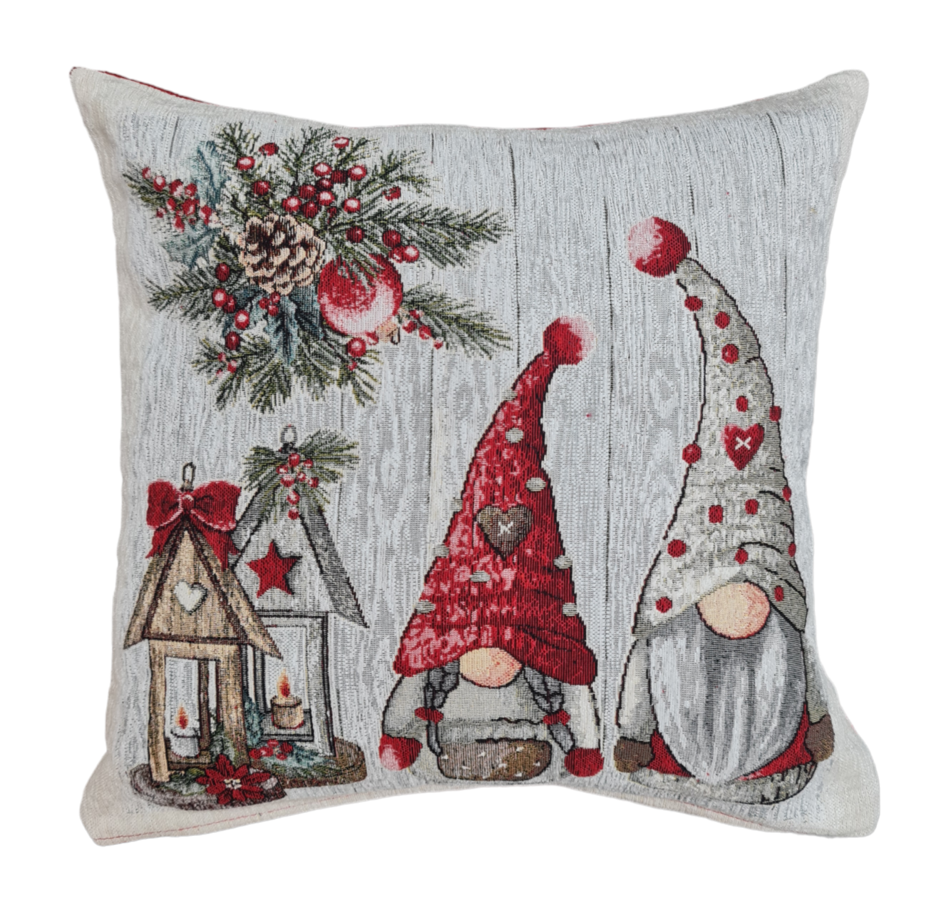 Lunaria Lab – wholesale Throw/decorative pillow – Elf Couple Christmas Pillow Case 0