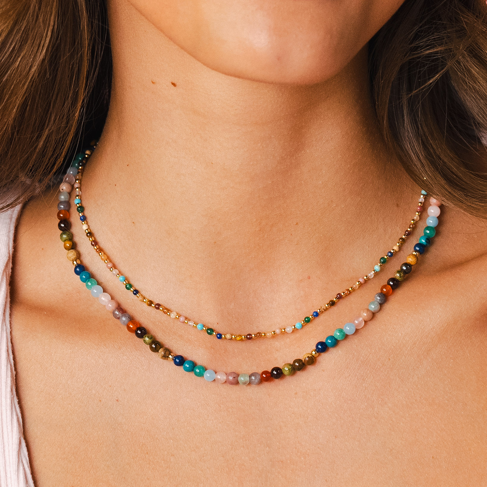 Lotus and Luna – wholesale Beaded/pearl necklace – Master Healer 4mm Healing Necklace2