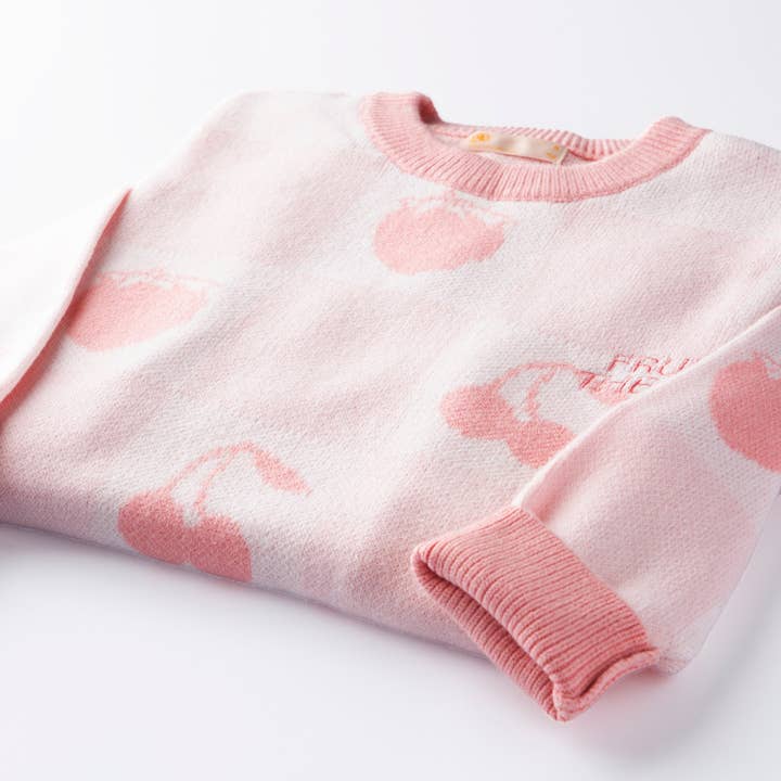 Pink Fruit of the Spirit Jacquard Sweater for wholesale on Faire