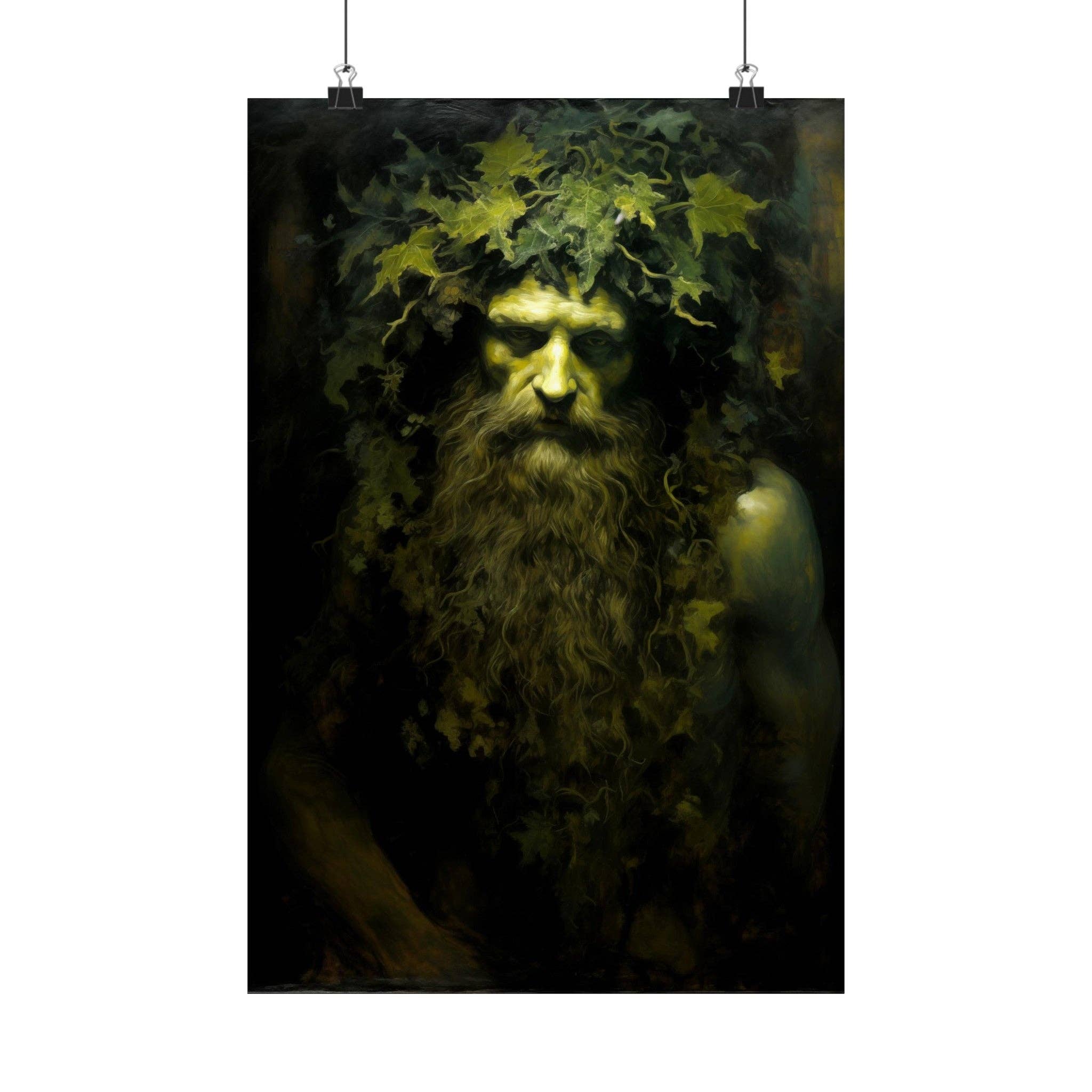 Ye Curiosity Shoppe - Wholesale Art Print - Green Man Celtic Art Print1