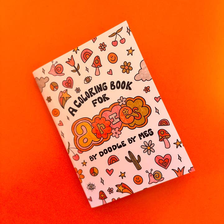 Doodle By Meg - Wholesale Coloring & Activity Book - Adult - Aries Zodiac Coloring Book