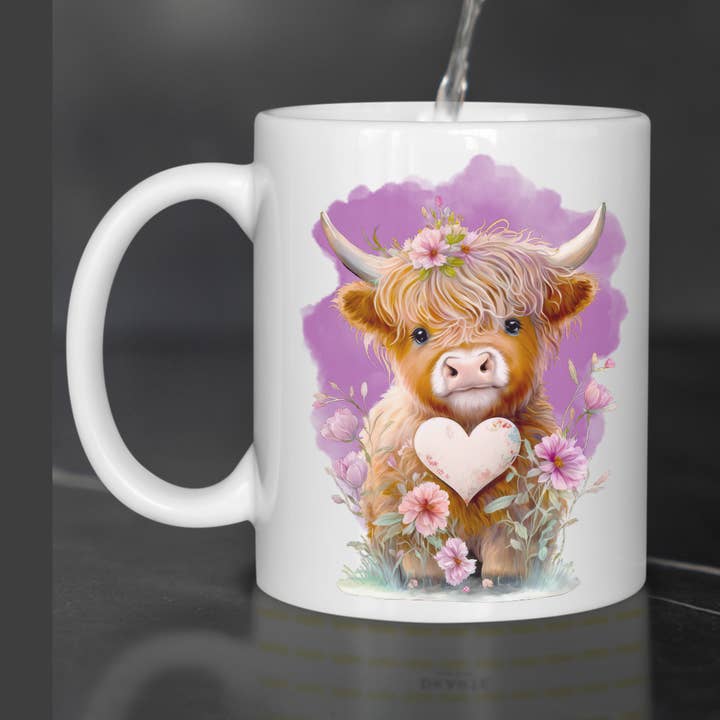 Tasse Highland Cow pour la vente par Seven77nine