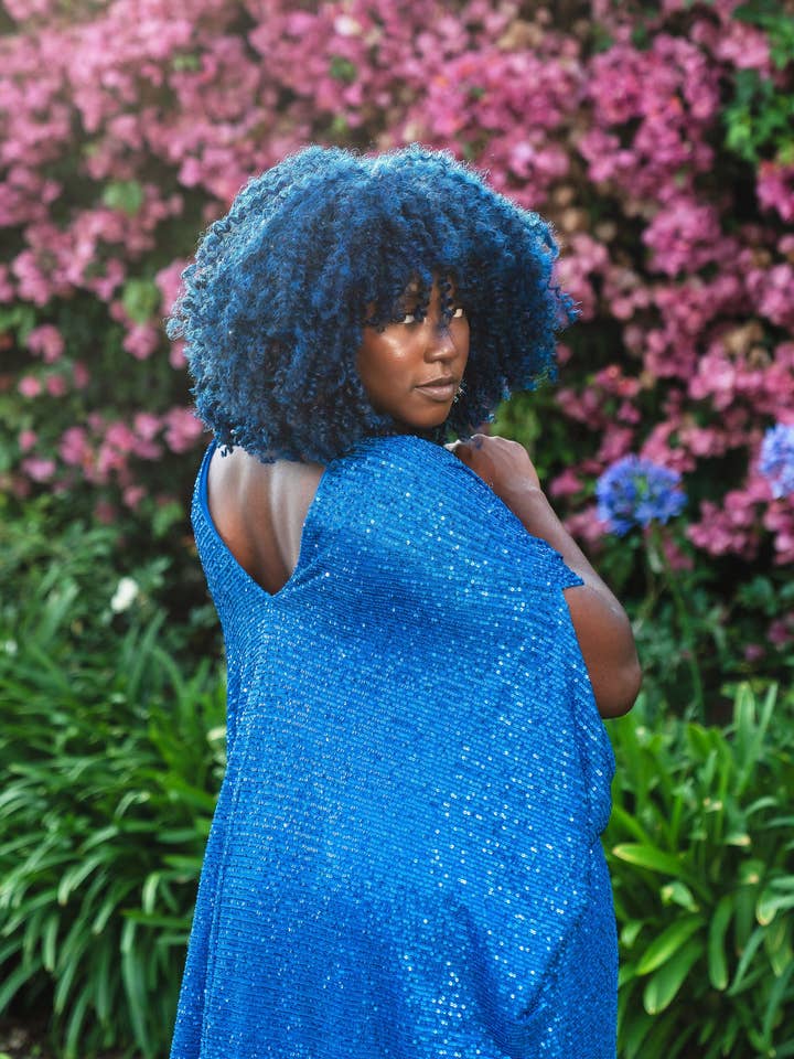 Jennafer Grace - Wholesale Kaftan – Women's - Royal Sequin Caftan5