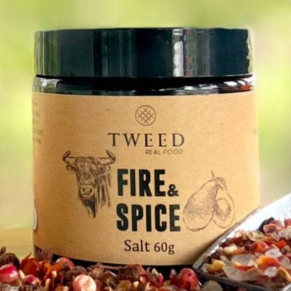 Fire and Spice Grinder Salt - Limited Edition for wholesale by Tweed Real Food