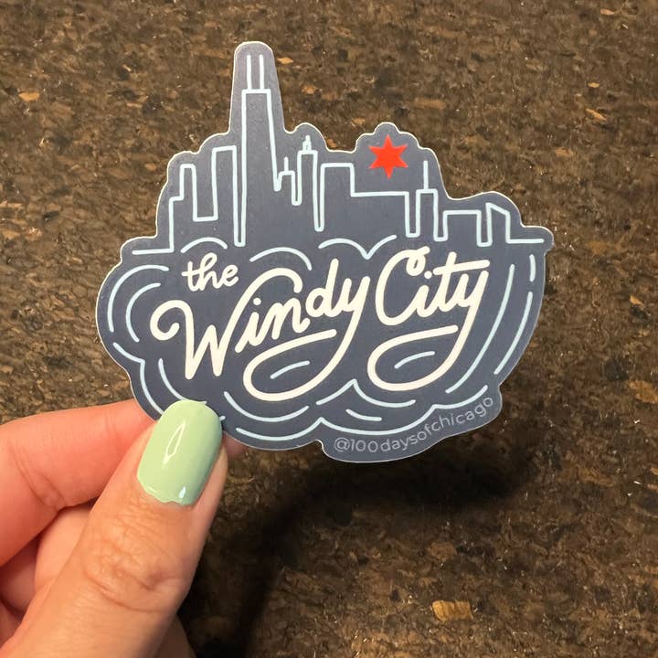Lettering Works - Wholesale Sticker - Windy City Chicago Sticker