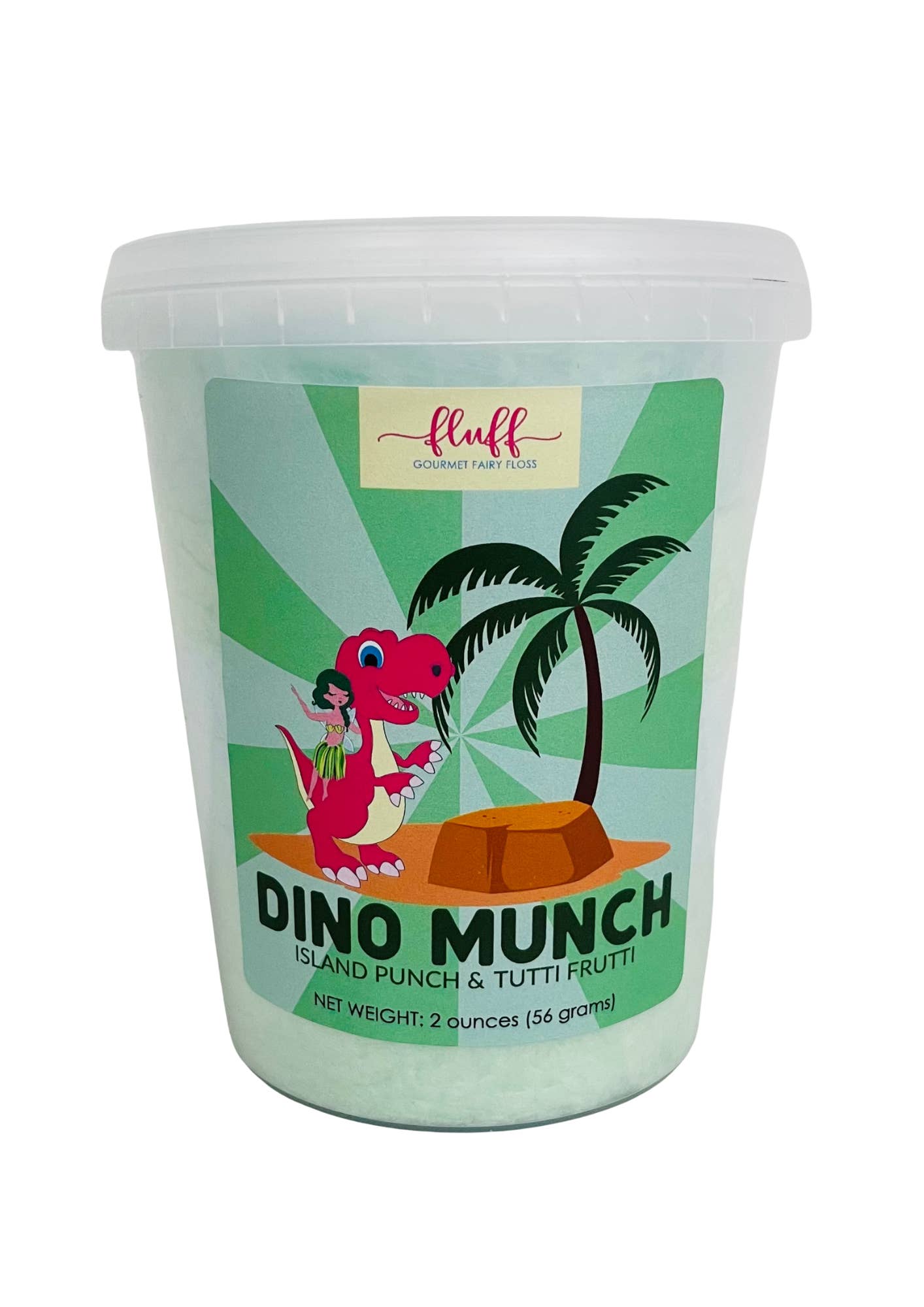 Fluff gourmet fairy floss - Wholesale Cotton Candy - Dino Munch Cotton Candy