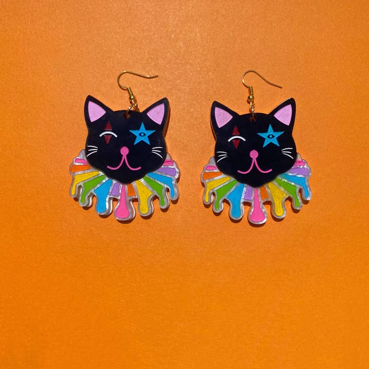 No Guts No Glory Jewelry + Co - Wholesale Dangle Earrings - Clown Kitties1