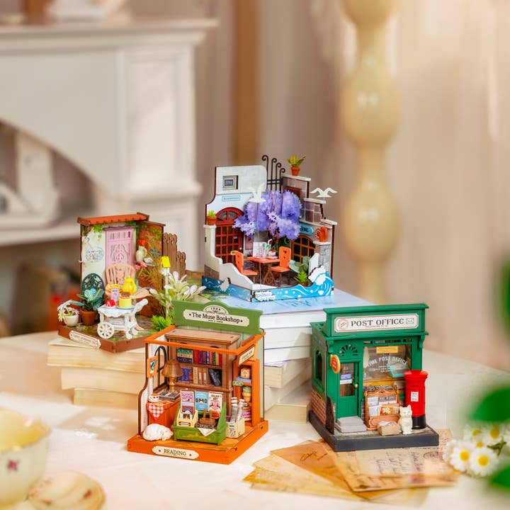 Robotime - Wholesale DIY Craft Kit - DS040 The Muse Bookshop Rolife DIY MINI House Crafts Puzzles