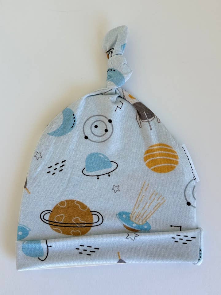 Space Sprouts - Knotted Hat for wholesale by Little Sprouts Clothing