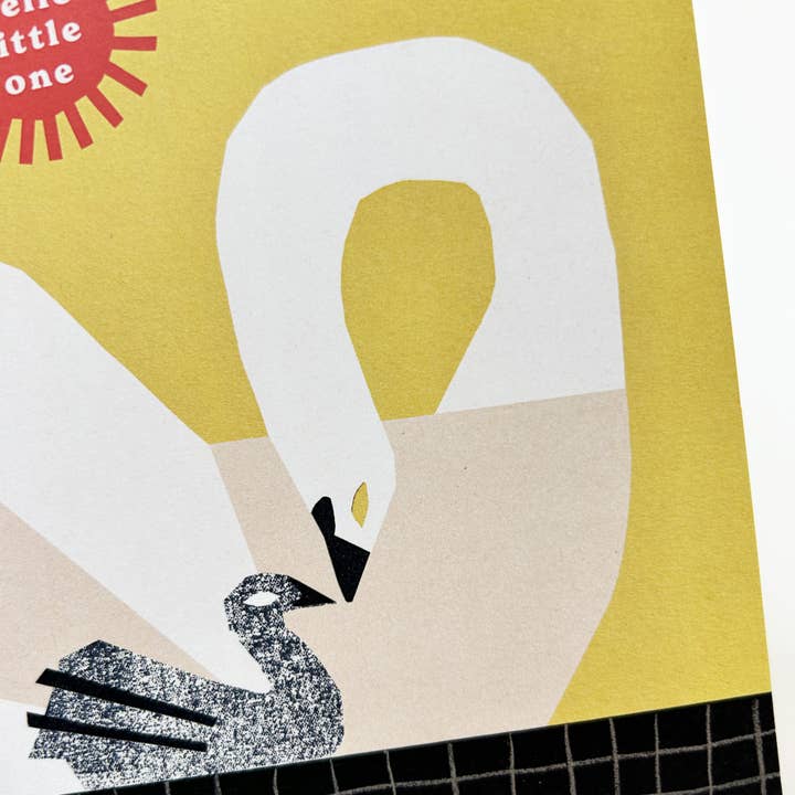 Cait McEniff - Wholesale Congratulations Card - New Baby Swans Greetings Card2