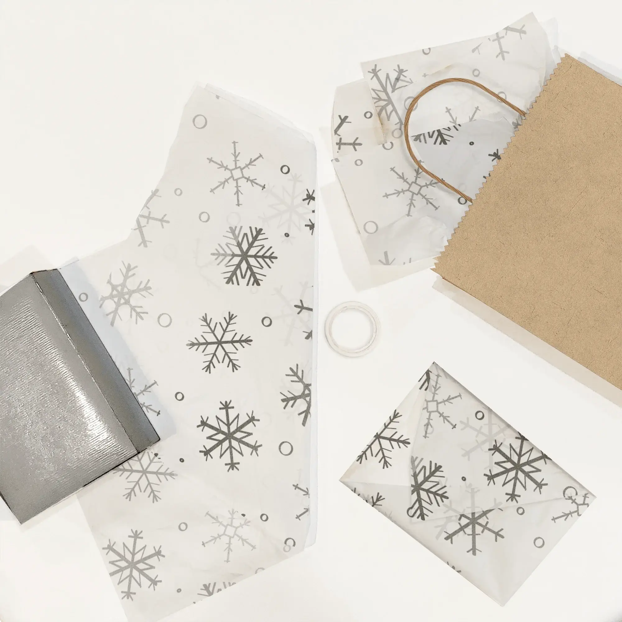 Eleven Fashion – wholesale Tissue paper – Snowflake Designer Premium Printed Tissue Paper4