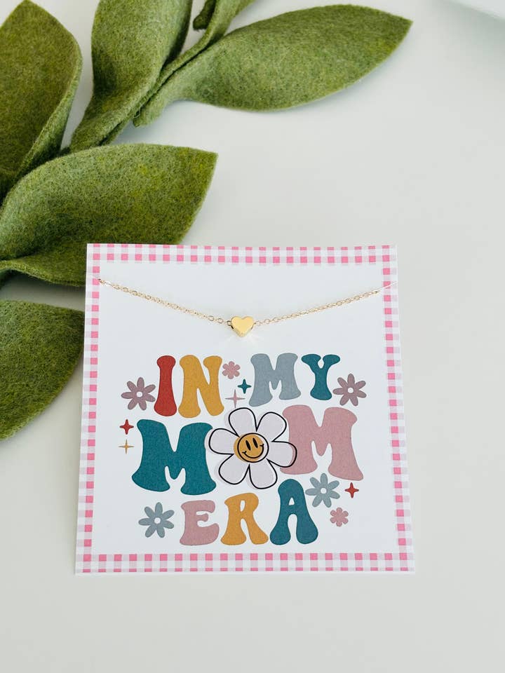 Stunning Mother's Day "Era" Necklace & Stationary Card Gift for wholesale by Peddle Your Paper