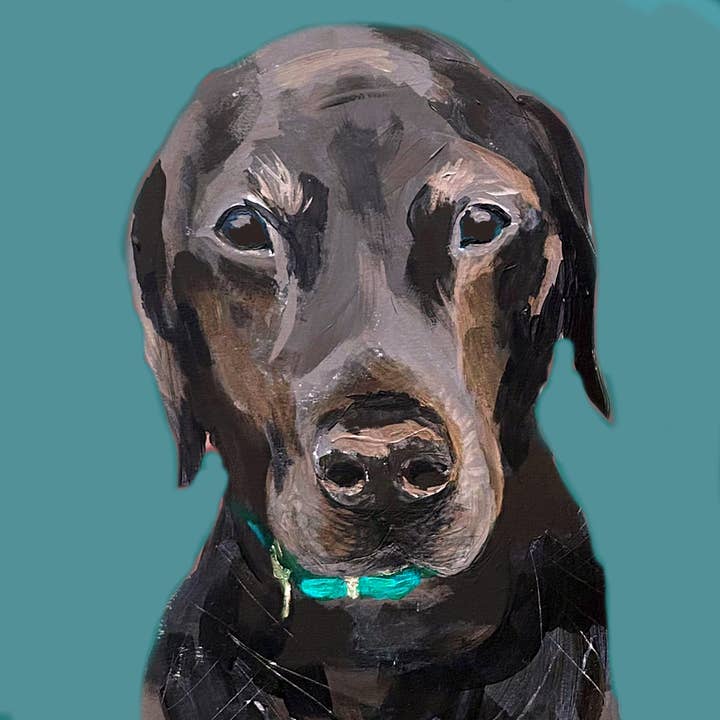 BE02 Berenkaart chocolade labrador voor wholesale door Print Circus