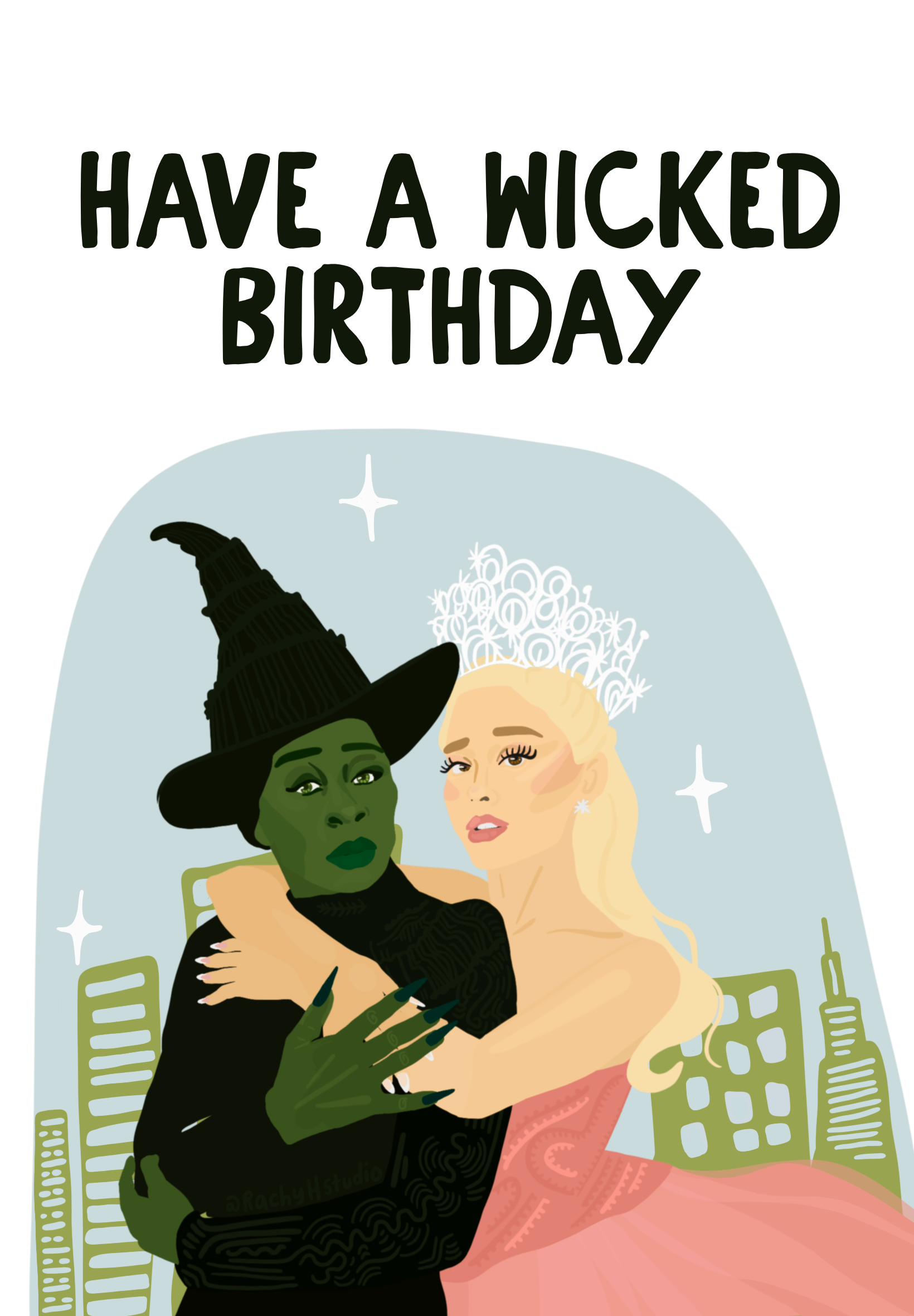 Rachy H Studio – wholesale Birthday card – Wicked "Have A Wicked Birthday" Card1