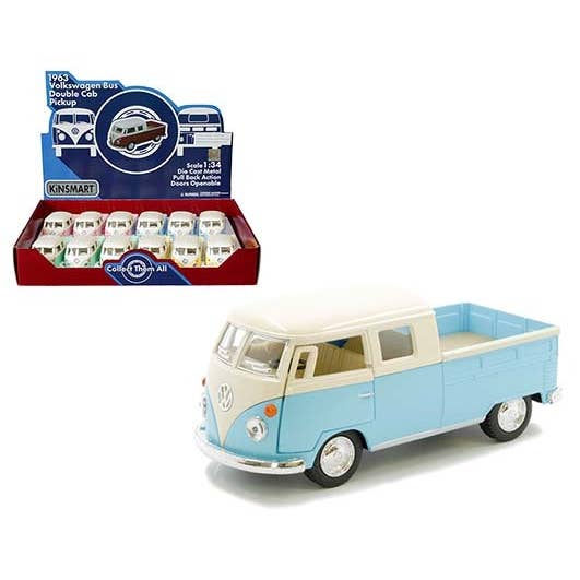 Gypsy Rose - Wholesale Toy Car/Truck - Kids - 1963 Volkswagen Classical Bus Double Cab Pickup Truck