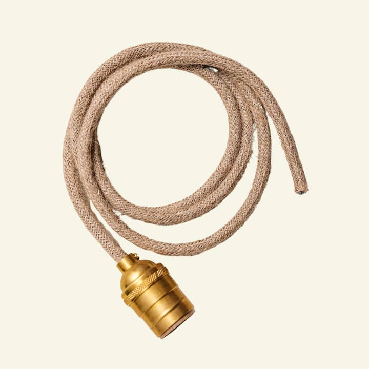 Jute Flex och Lamphållare, Natur (US) för wholesale av Hastshilp