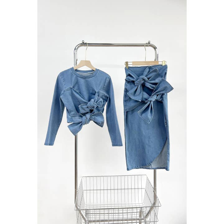 BLUE Bowknots Embellished Sets for wholesale on Faire