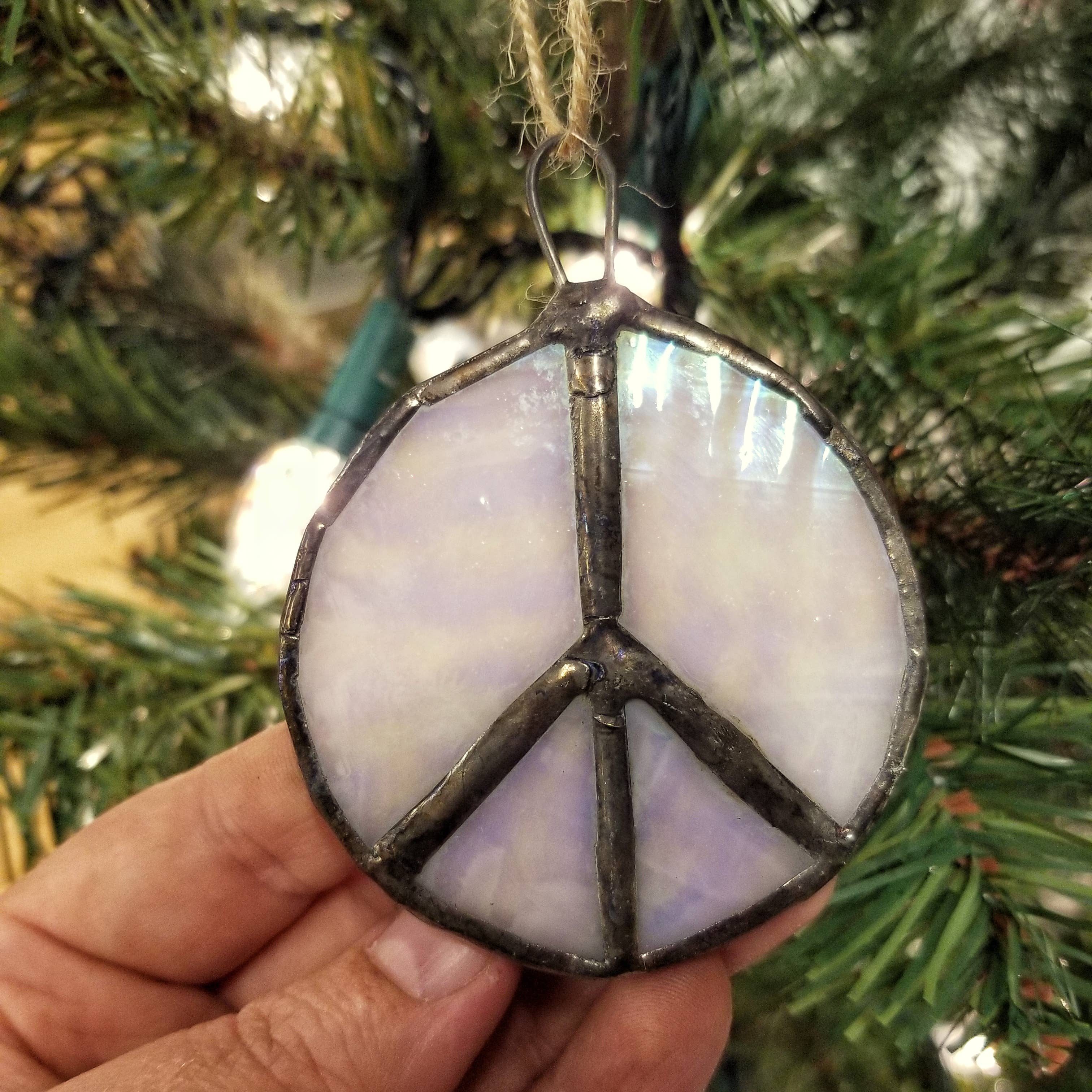 Lost & Found Design - Vendita all'ingrosso Decorazione - Decorazione con segno della pace in vetro colorato4