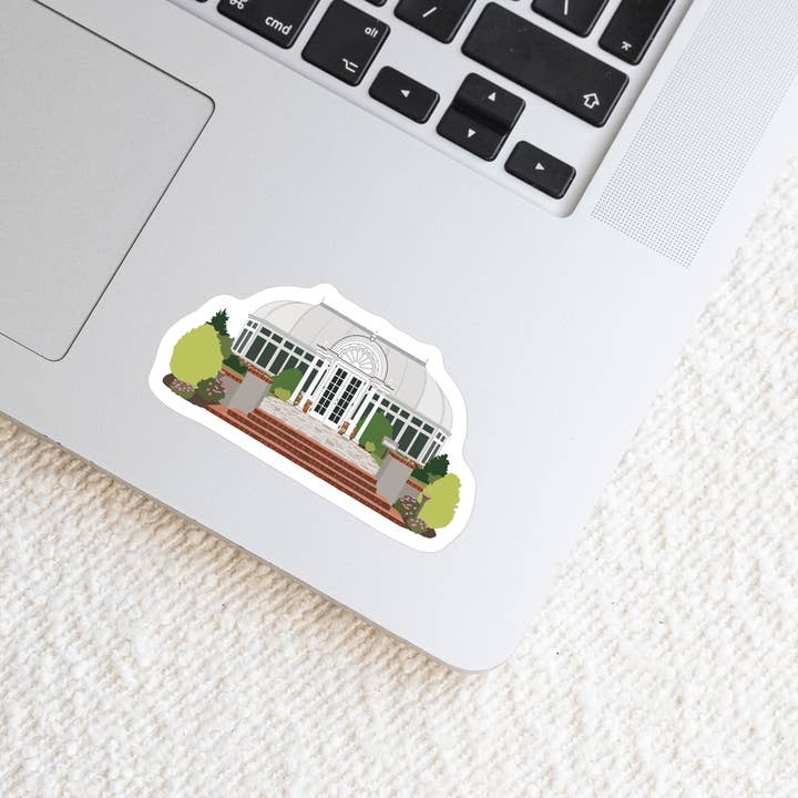 Waterproof Vinyl Sticker, Reynolda Gardens for wholesale by Doster Paper Co.