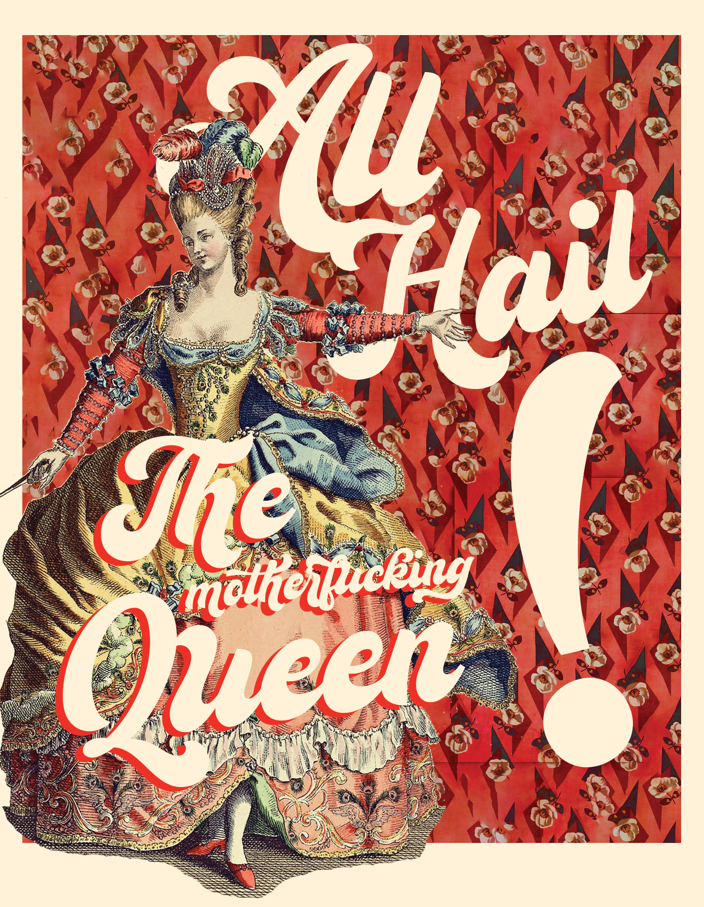 offensivedelightful - Vente Carte pour la fête des Mères - TOUTES SALUENT LA REINE ! femmes, queer, gay, maman, anniversaire, femmes3