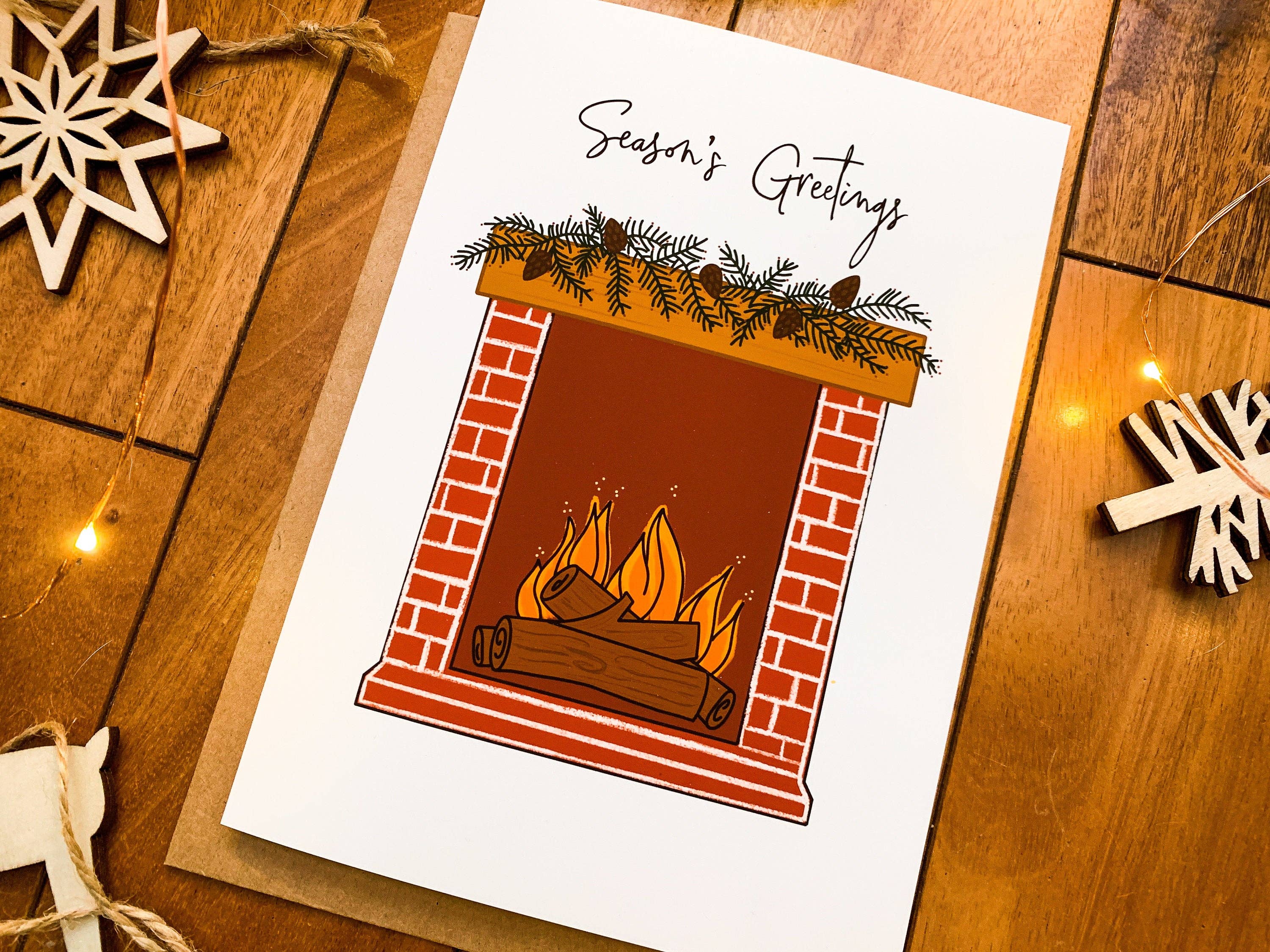 Stone Donut Design, LLC - Wholesale Season's Greetings Card - Vintage Inspired Nordic Designed Season's Greetings3