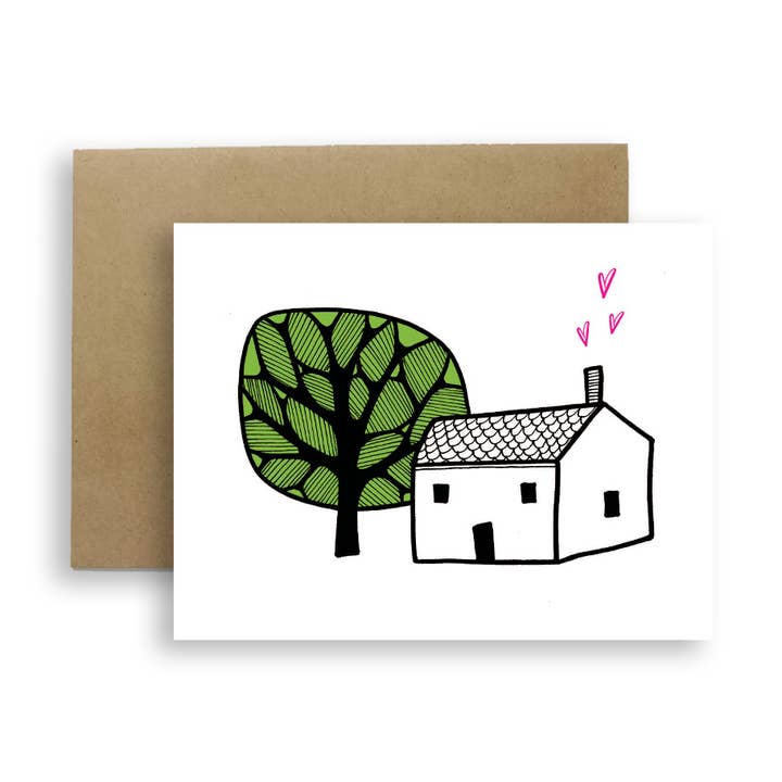 House of Love Greeting Card for wholesale by Red Umbrella Designs