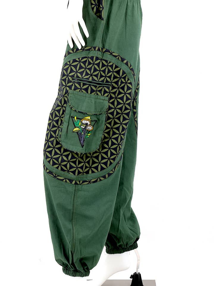 Himalaya Handmade - Wholesale Pants - Women's - Cotton Hippie Handmade Harem Mushroom Embroidered Bohemian Pants16