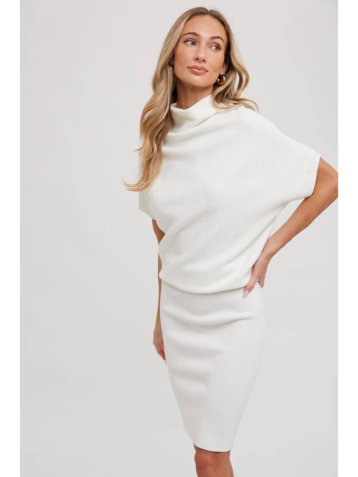 Bluivy - Wholesale Dress - Women's - SLOUCH NECK DOLMAN MIDI DRESS20