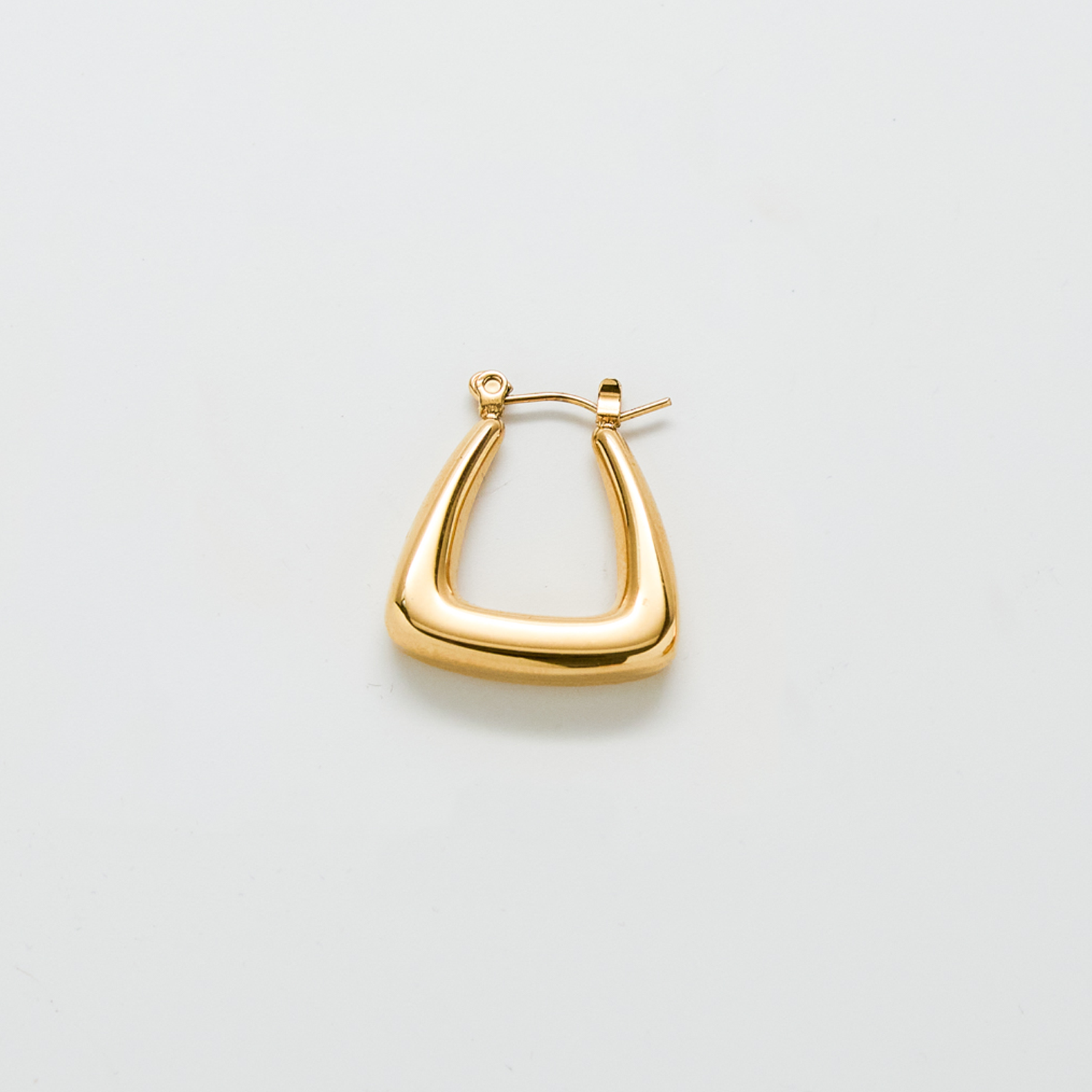 Admiral Row Jewelry - Wholesale Hoop Earrings - Gold Triangle Hoop Earrings - Valentine's Day Gift2